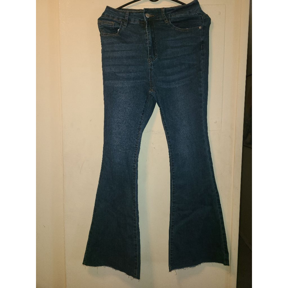 Women's SHEIN Blue Flare Jeans Size M